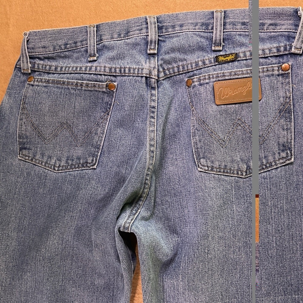Wrangler 13MWZRO Cowboy Cut Original Fit Jeans Mens 33x32 Blue Denim Straight